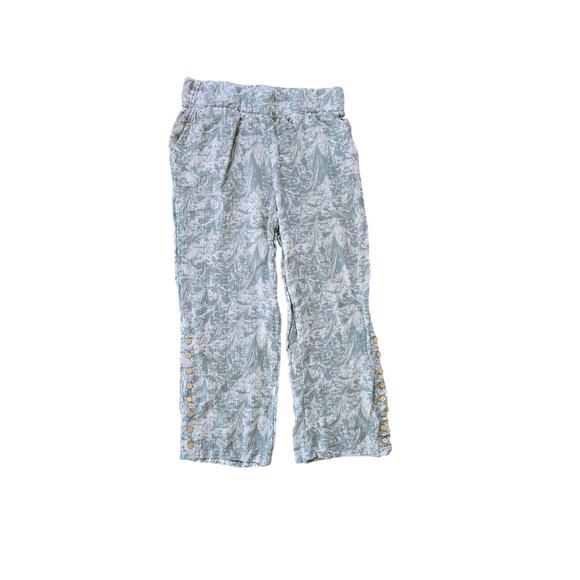 Soft Surroundings Oceo Gauze Set Tunic Wide Leg Pants Seafoam Green Size‎ Small - Picture 2 of 9